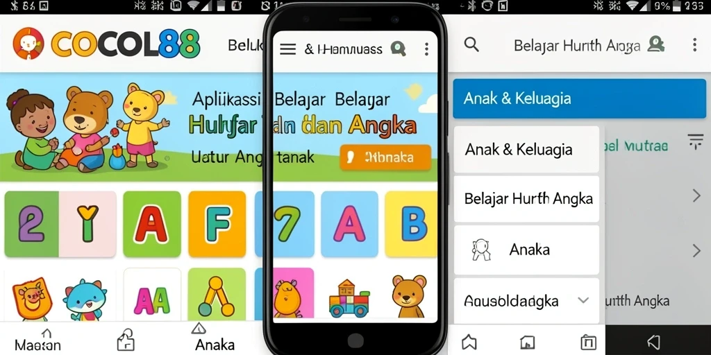 Tampilan antarmuka COCOL88 yang ceria dan interaktif.