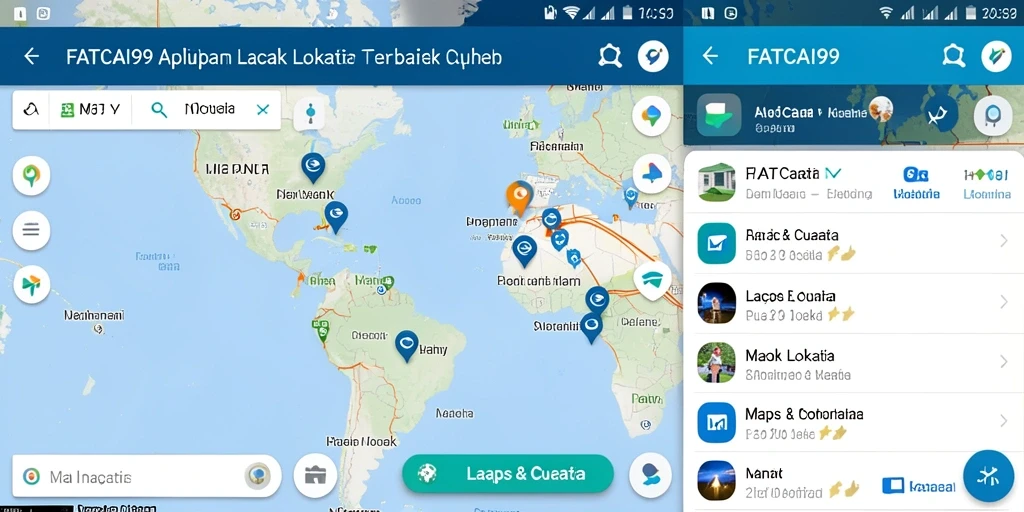 Antarmuka aplikasi Lacak Lokasi FATCAI99 yang intuitif dan informatif.