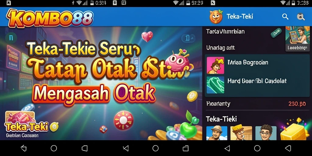 Tampilan antarmuka pengguna KOMBO88 yang menarik dan interaktif.