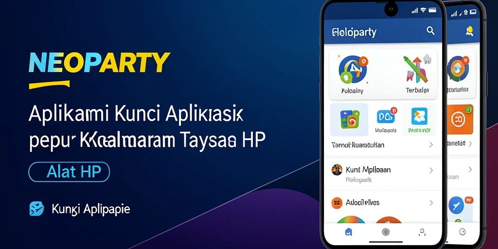 Tampilan antarmuka NEOPARTY yang sederhana dan ramah pengguna.