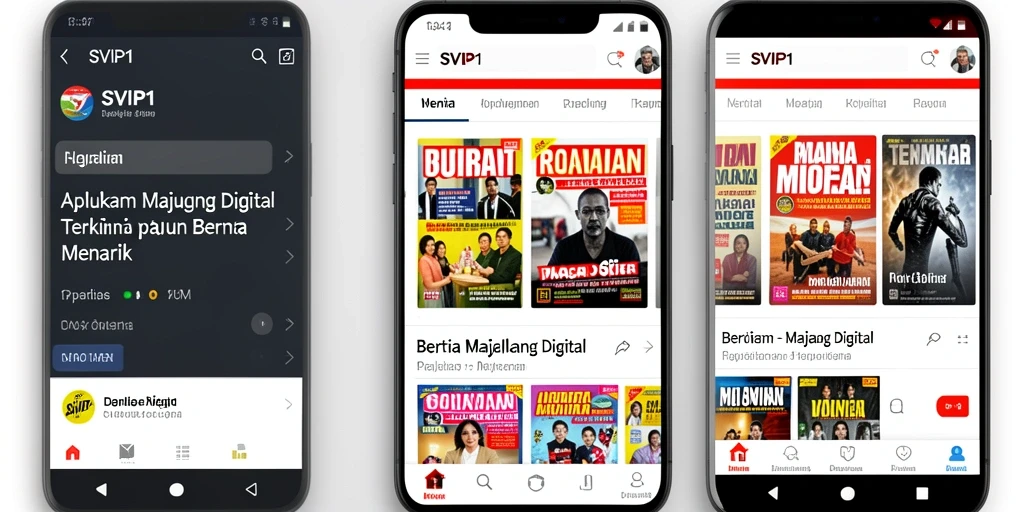 Antarmuka aplikasi SVIP1 yang bersih dan informatif.