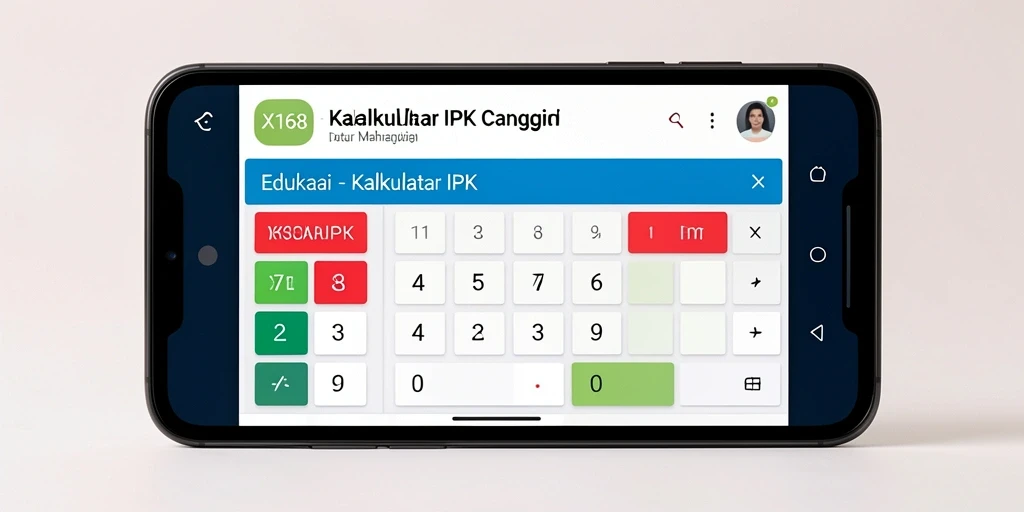 Antarmuka pengguna X168 yang sederhana dan intuitif untuk kalkulasi IPK.